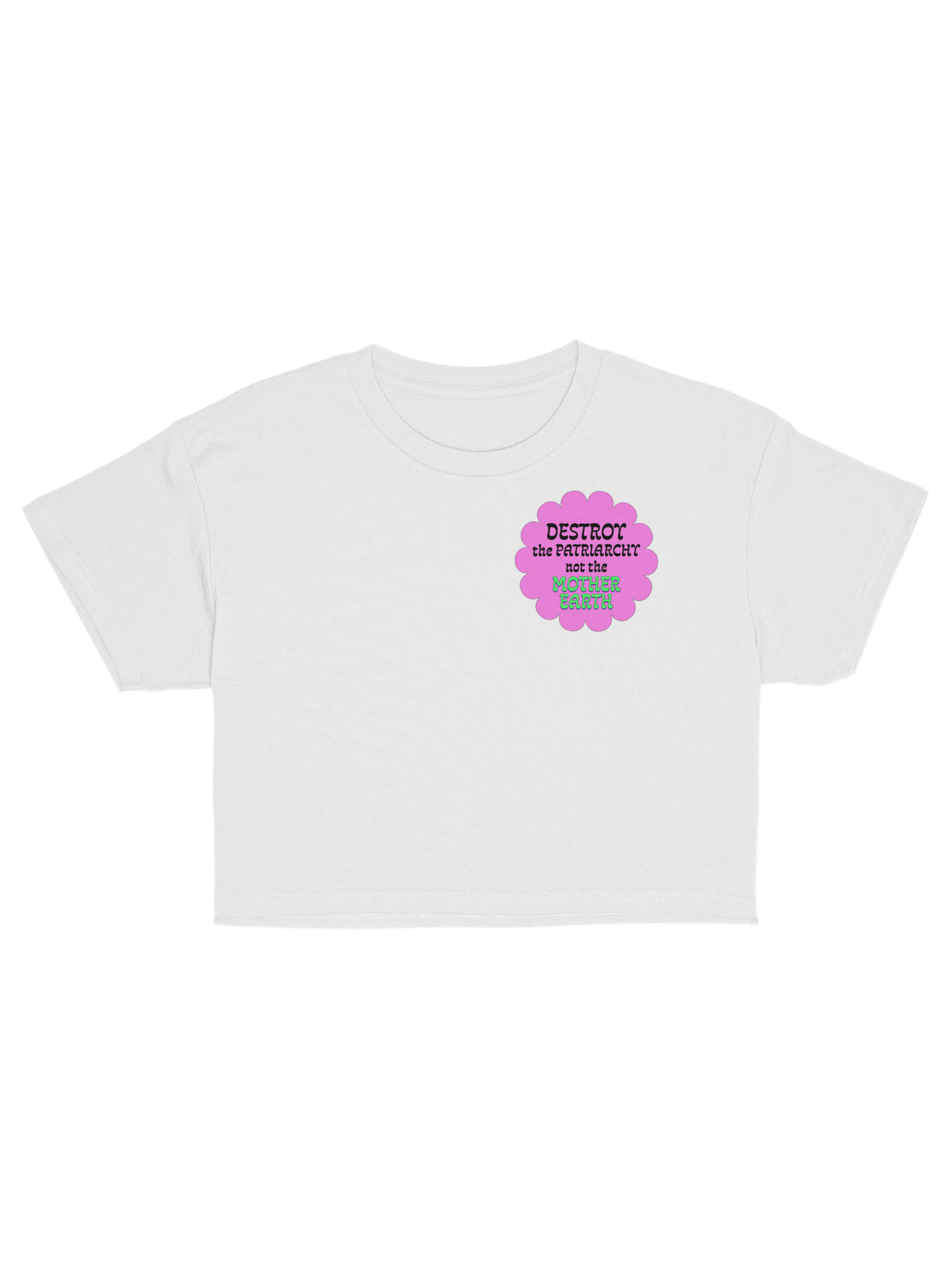 Destroy Patriarchy Not The Mother Earth Crop Top